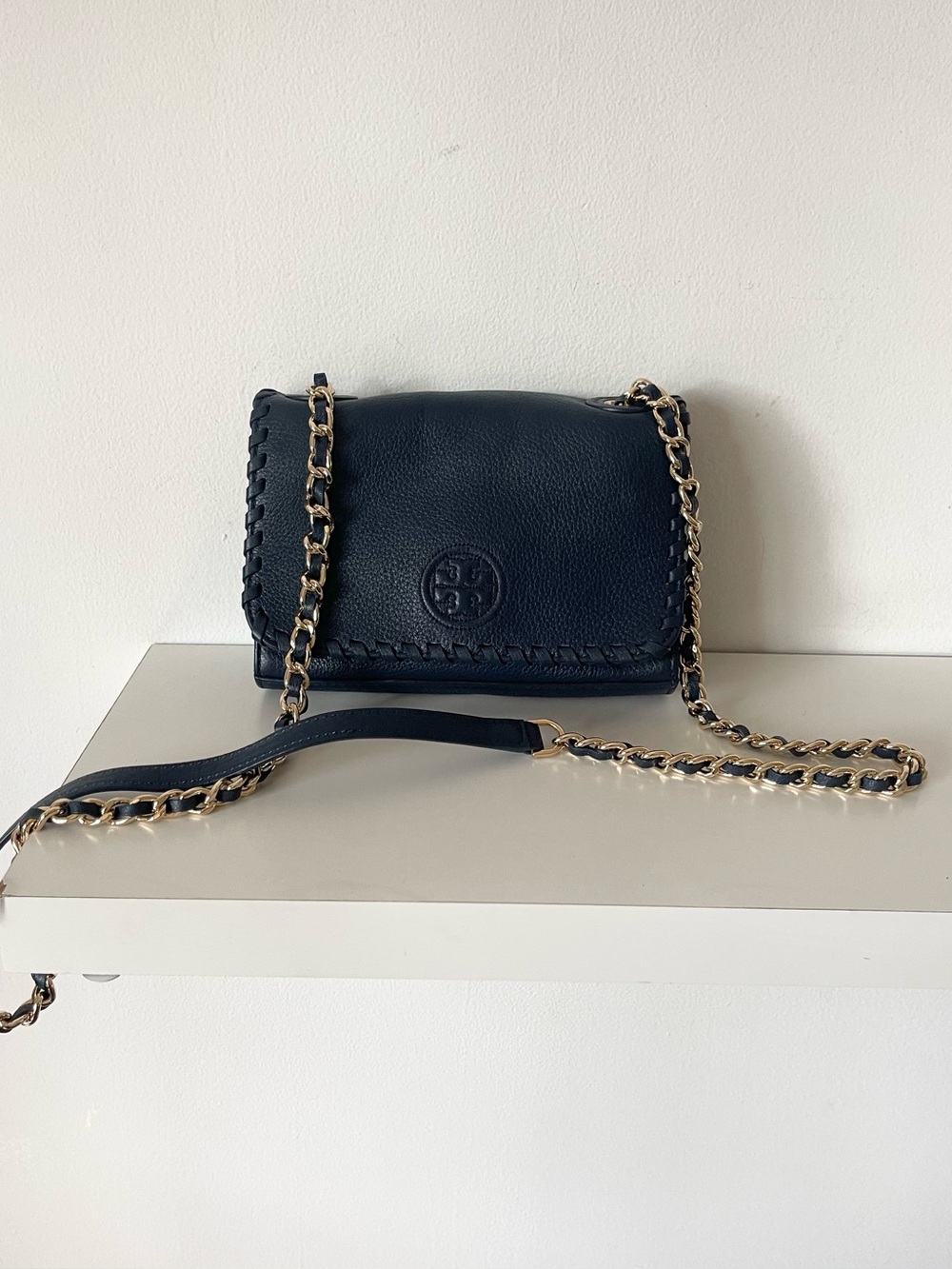 Tory Burch Navy Blue Crossbody Bag